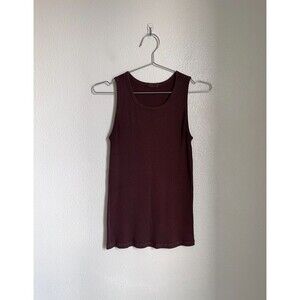 Skims Boyfriend Rib Tank in Cocoa Size MEDIUM